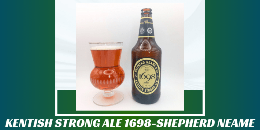 Imagen de la portada de la cerveza British Strong Ale que muestra el producto y el nombre