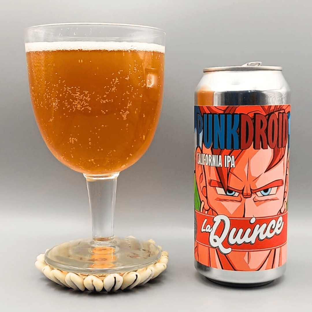 Imagen de la cerveza Punk Droid que muestra el producto servido