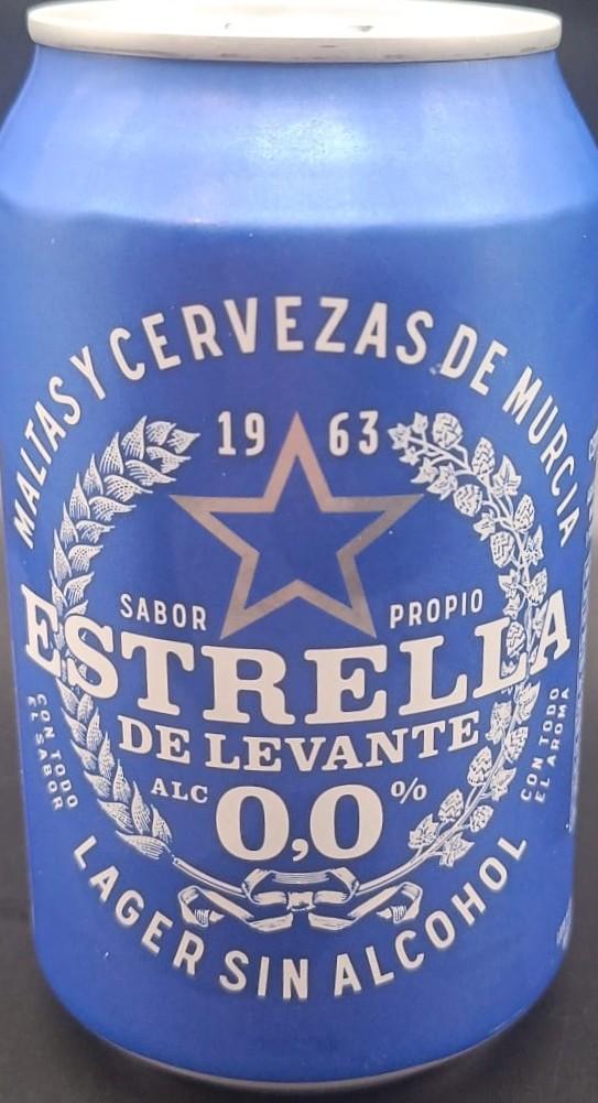 Imagen de la etiqueta Estrella de Levante 00 que muestra toda la información legal