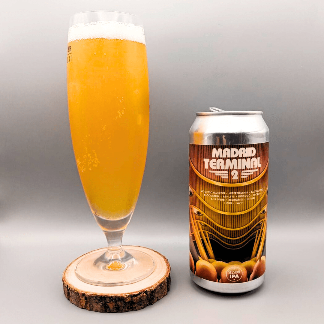 Imagen de la cerveza Madrid Terminal 2 que muestra el producto servido