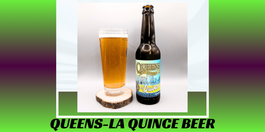 Imagen de la portada de la cerveza Queens que muestra el producto y el nombre