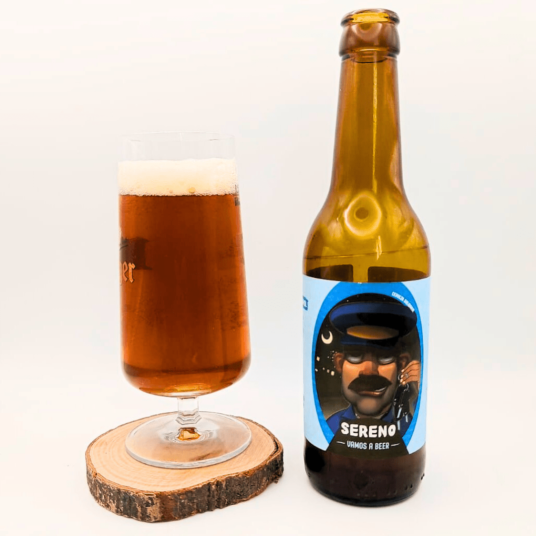 Imagen de la cerveza Sereno que muestra el producto servido