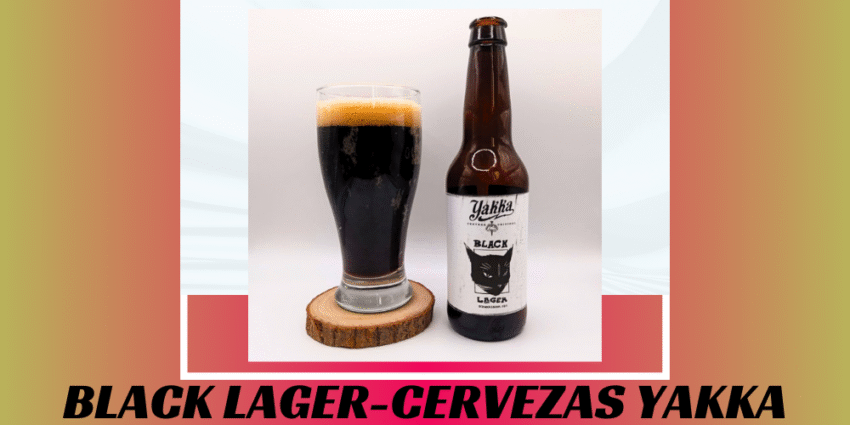 Imagen de la portada de la cerveza Black Lager que muestra el producto y el nombre