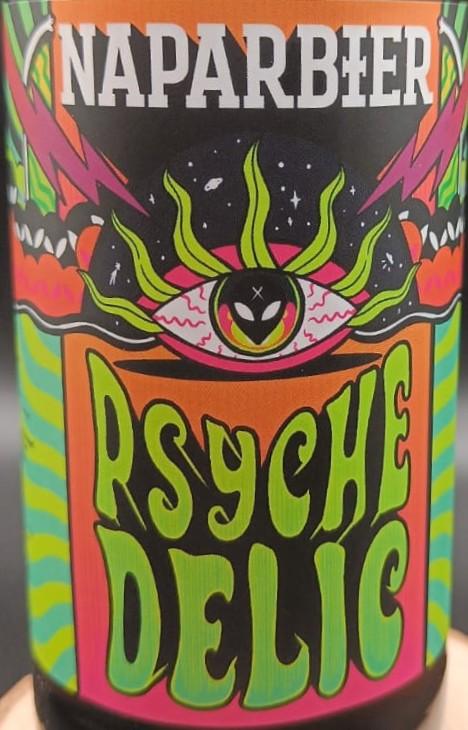 Imagen de la etiqueta Psychedelic que muestra toda la información legal